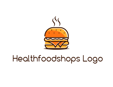 steaming burger logo