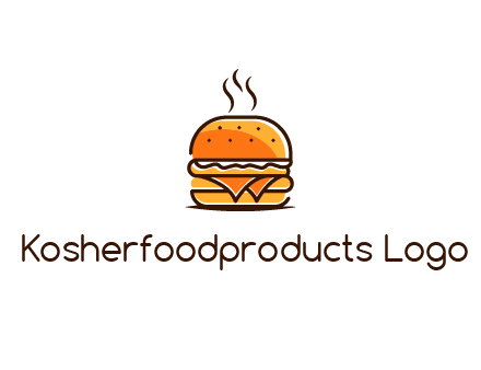 steaming burger logo