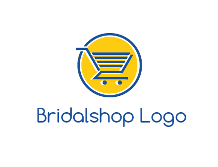 round retail logo showing a shopping cart