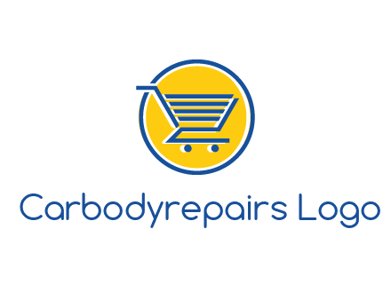 round retail logo showing a shopping cart