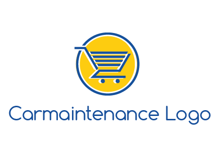 round retail logo showing a shopping cart