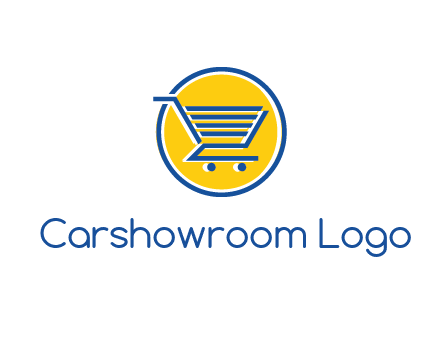 round retail logo showing a shopping cart