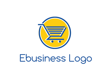 round retail logo showing a shopping cart