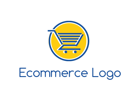 round retail logo showing a shopping cart