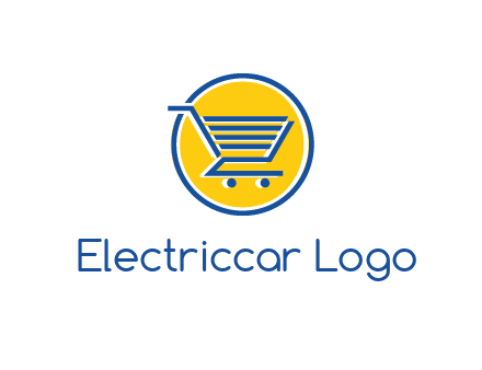 round retail logo showing a shopping cart