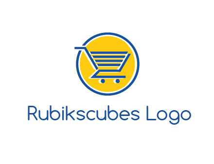 round retail logo showing a shopping cart