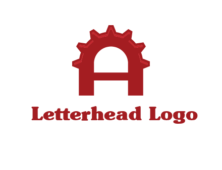 gear incorporate with letter A logo