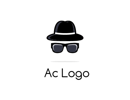 sunglasses and hat logo