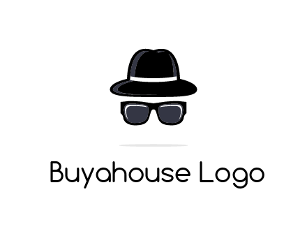 sunglasses and hat logo