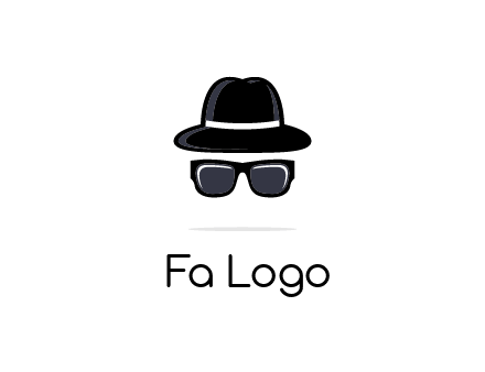 sunglasses and hat logo