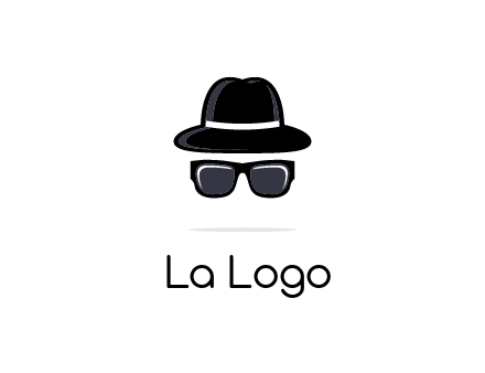 sunglasses and hat logo