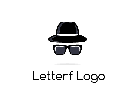 sunglasses and hat logo