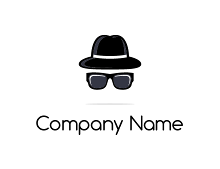 sunglasses and hat logo