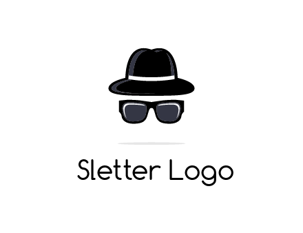 sunglasses and hat logo