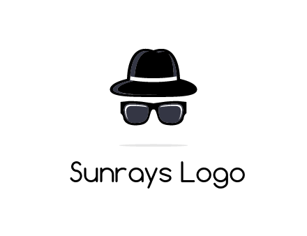 sunglasses and hat logo