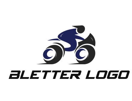 biker icon for a motorcycle logo