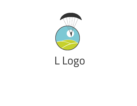 paragliding over the hills logo