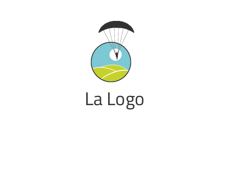 paragliding over the hills logo