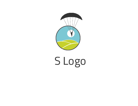 paragliding over the hills logo