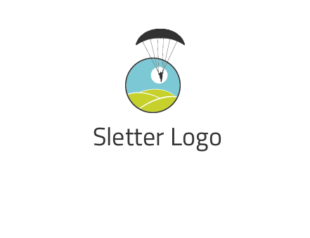 paragliding over the hills logo