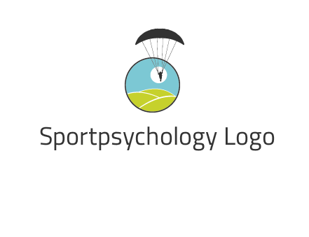 paragliding over the hills logo