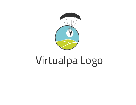 paragliding over the hills logo