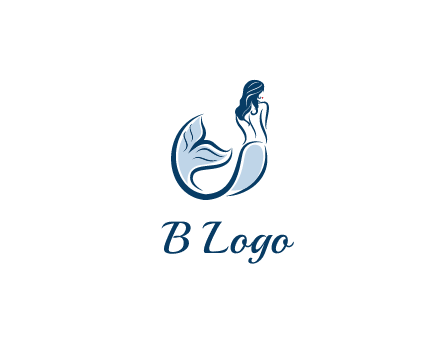 spa logo showcasing a mermaid