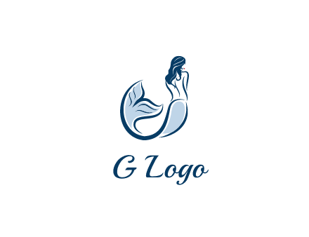 spa logo showcasing a mermaid