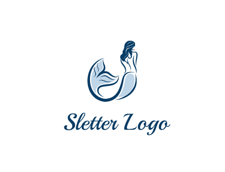 spa logo showcasing a mermaid