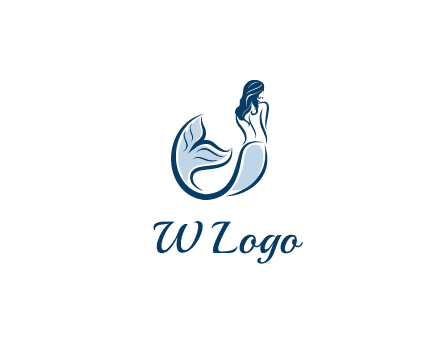 spa logo showcasing a mermaid