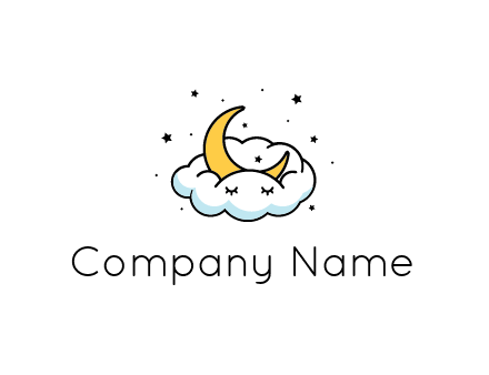 nursery furniture logo showing the moon and cloud napping