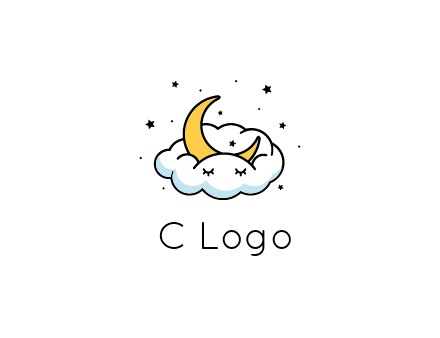 nursery furniture logo showing the moon and cloud napping