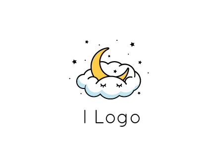 nursery furniture logo showing the moon and cloud napping