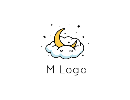 nursery furniture logo showing the moon and cloud napping