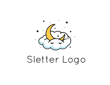 nursery furniture logo showing the moon and cloud napping