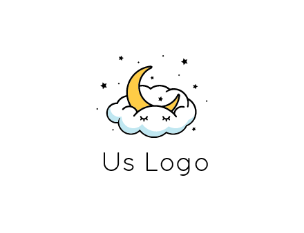 nursery furniture logo showing the moon and cloud napping