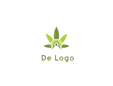 elaborate leaves decor logo