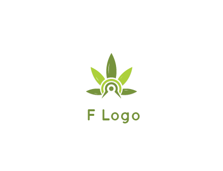 elaborate leaves decor logo