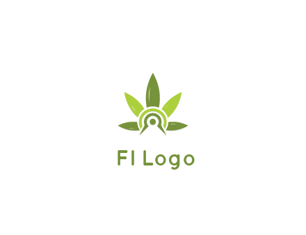 elaborate leaves decor logo