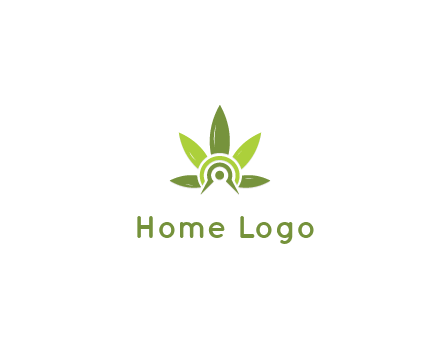 elaborate leaves decor logo