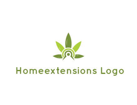 elaborate leaves decor logo