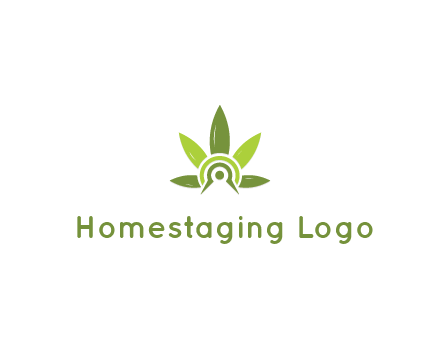 elaborate leaves decor logo