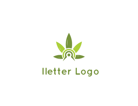 elaborate leaves decor logo