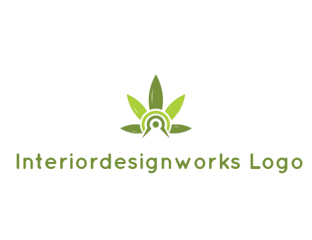 elaborate leaves decor logo