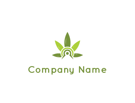 elaborate leaves decor logo