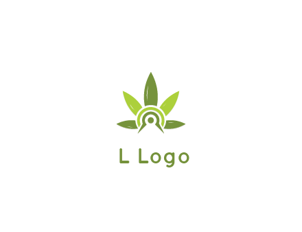 elaborate leaves decor logo