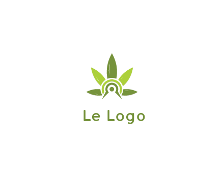 elaborate leaves decor logo