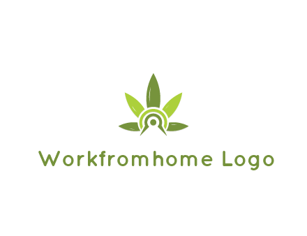 elaborate leaves decor logo