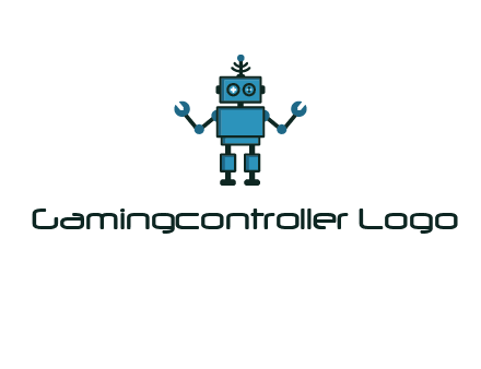 artificial intelligence or technology logo showcasing a robot