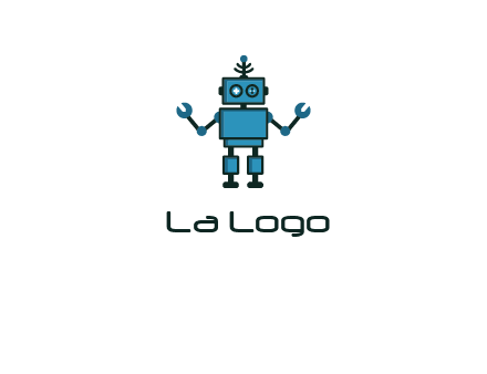 artificial intelligence or technology logo showcasing a robot